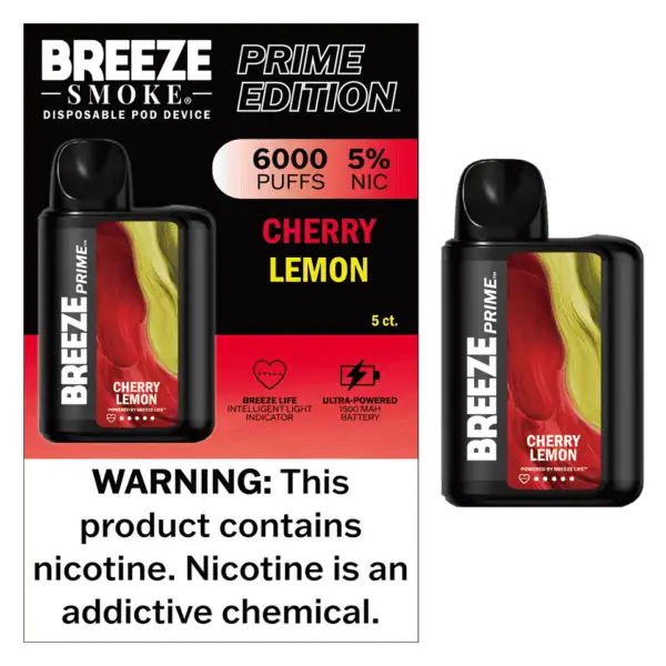 Breeze Smoke Prime Edition 6000 Puff Disposable Vape Device