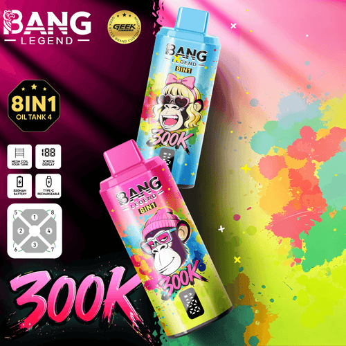 Bang Legend Geek 300K Disposable Vape – 8-in-1 Flavor Chamber