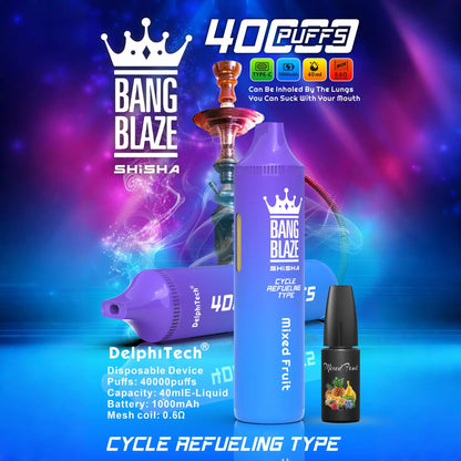 Bang Blaze 40k 40000 Puffs 2% 5% Nicotine Riginal Refillable Oil Vape