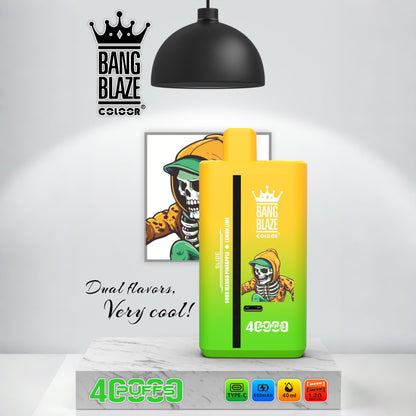 Bang Blaze 40000 40K Puffs 2% 3% 5% Nicotine Double Taste Disposable Vape