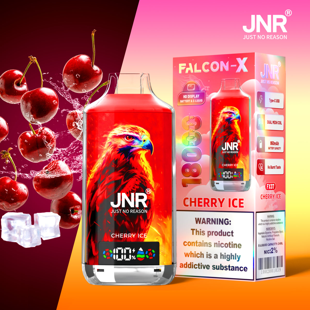 JNR Falcon X 18000 Puffs Disposable Vape