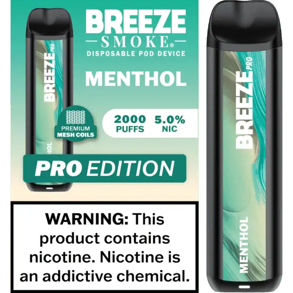 Breeze Smoke Pro Edition 2000 Puffs Disposable Vape Device