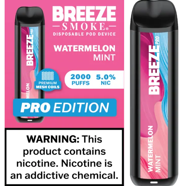 Breeze Smoke Pro Edition 2000 Puffs Disposable Vape Device