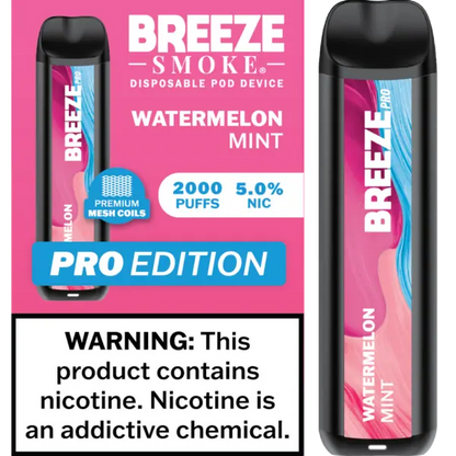 Breeze Smoke Pro Edition 2000 Puffs Disposable Vape Device