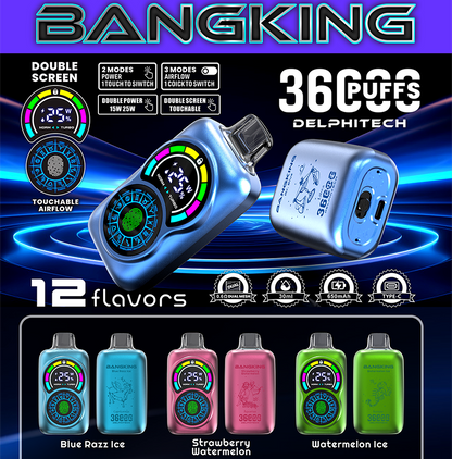Bang King Constellation 36K Puffs Double Power Disposable Vape 36ml 0-5% Nicotine