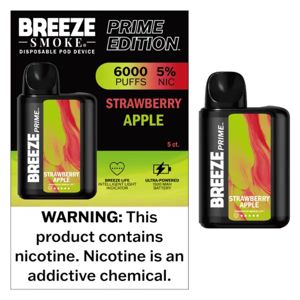 Breeze Smoke Prime Edition 6000 Puff Disposable Vape Device