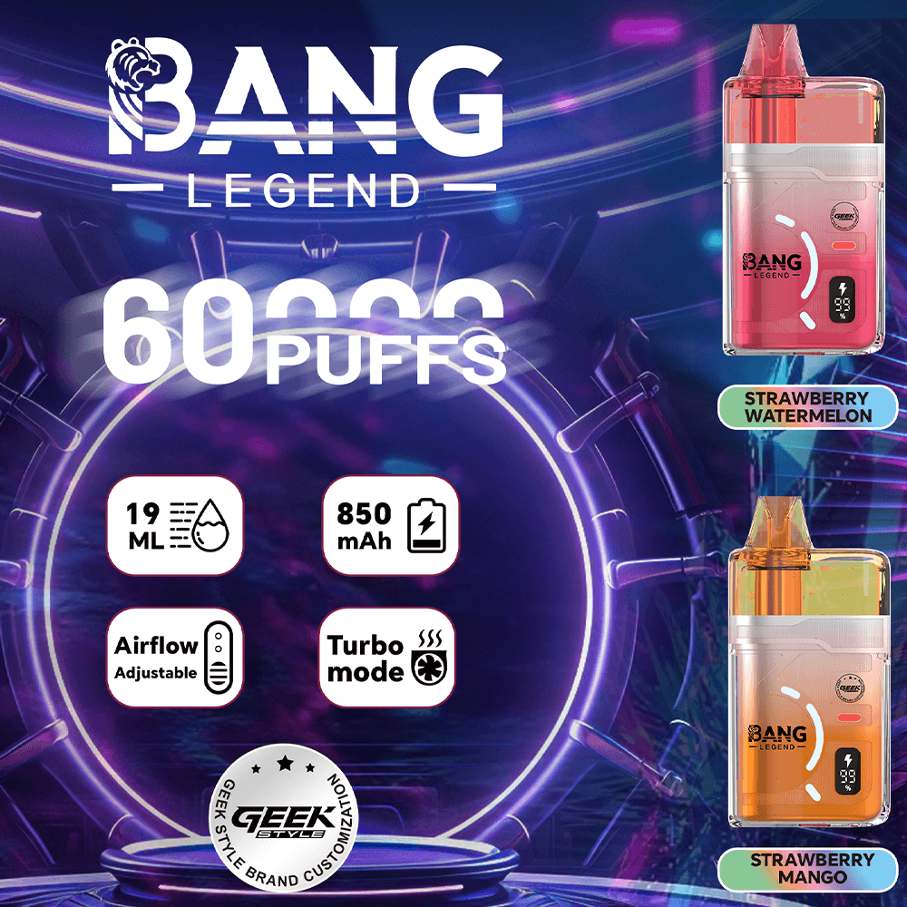 Bang Legend GB 60K Disposable Vape – Adjustable Airflow