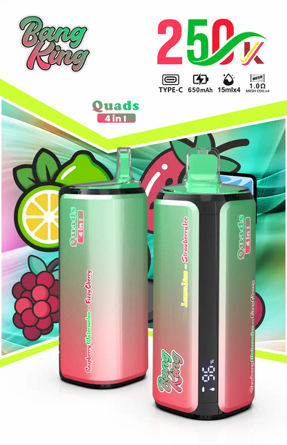 Bang King 250000 (250K) Puffs 4 in 1 Disposable Vape