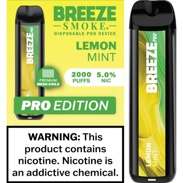 Breeze Smoke Pro Edition 2000 Puffs Disposable Vape Device