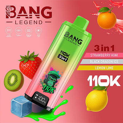 Bang Legend 110000 Puffs 110k Triple Flavors 3 in 1 Disposable Vape
