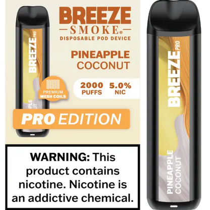 Breeze Smoke Pro Edition 2000 Puffs Disposable Vape Device