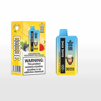 Bang 30000 30k Puffs 0% 2% 3% 5% Nicotine Double Taste  LCD Display Disposable Vape