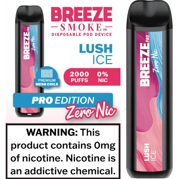 Breeze Smoke Pro Edition 2000 Puffs Disposable Vape Device