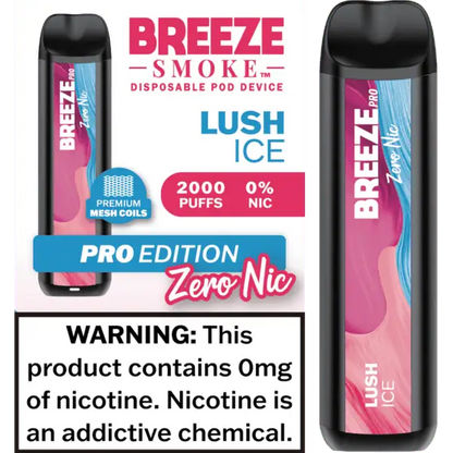 Breeze Smoke Pro Edition 2000 Puffs Disposable Vape Device