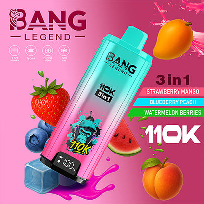 Bang Legend 110000 Puffs 110k Triple Flavors 3 in 1 Disposable Vape