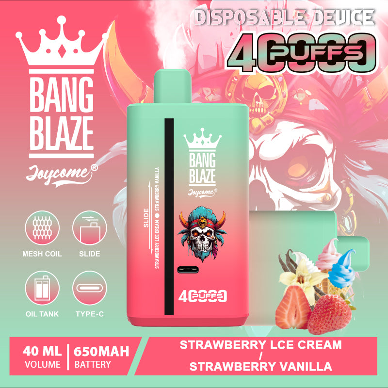 Bang Blaze 40000 40K Puffs 2% 3% 5% Nicotine Double Taste Disposable Vape