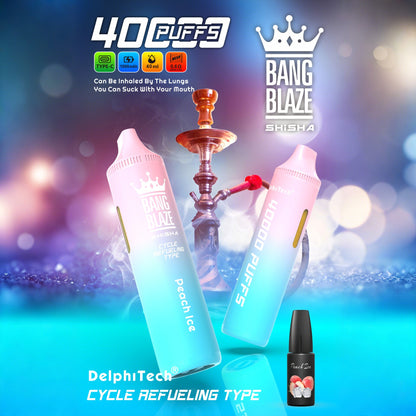 Bang Blaze 40k 40000 Puffs 2% 5% Nicotine Riginal Refillable Oil Vape