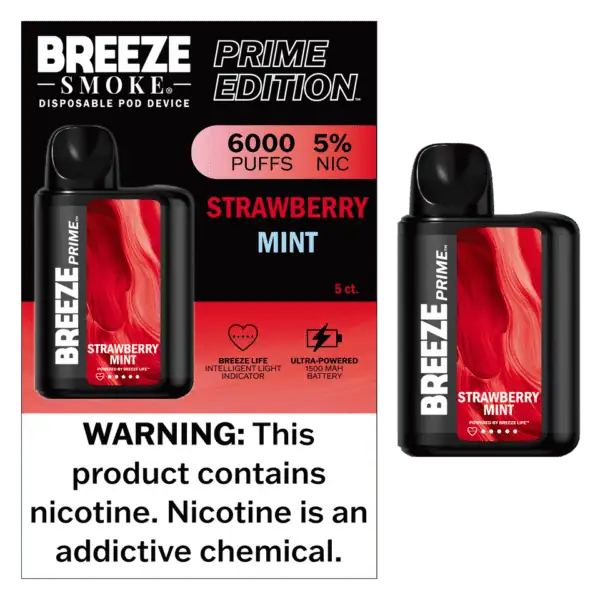 Breeze Smoke Prime Edition 6000 Puff Disposable Vape Device