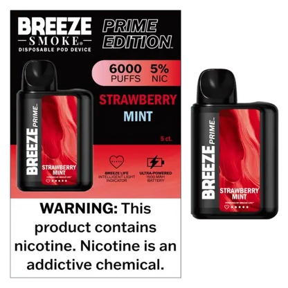Breeze Smoke Prime Edition 6000 Puff Disposable Vape Device