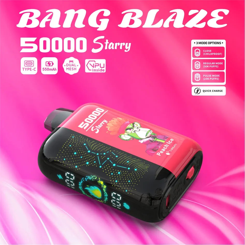 Bang Blaze 50000 Puffs – Starry Screen Disposable Vape
