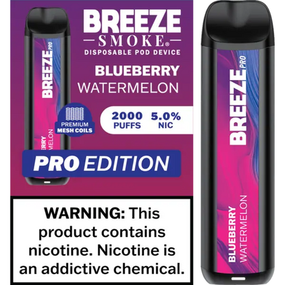 Breeze Smoke Pro Edition 2000 Puffs Disposable Vape Device