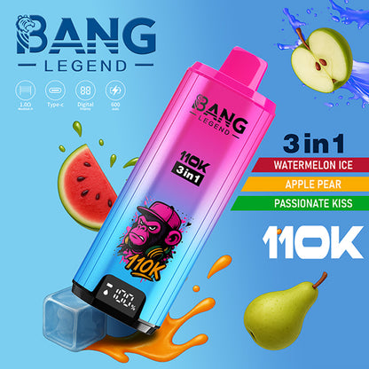 Bang Legend 110000 Puffs 110k Triple Flavors 3 in 1 Disposable Vape