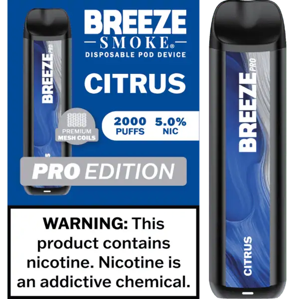 Breeze Smoke Pro Edition 2000 Puffs Disposable Vape Device