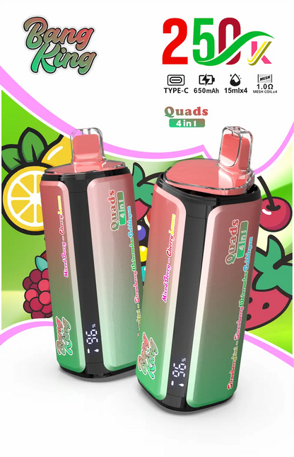 Bang King 250000 (250K) Puffs 4 in 1 Disposable Vape