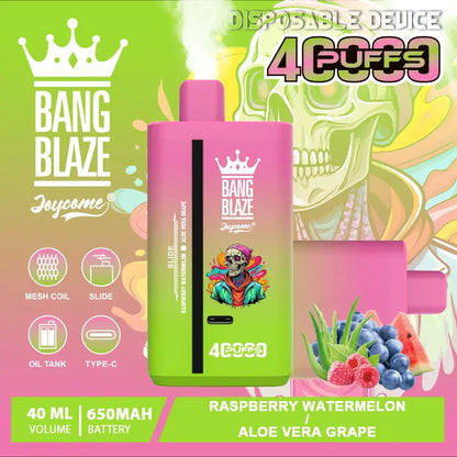 Bang Blaze 40000 40K Puffs 2% 3% 5% Nicotine Double Taste Disposable Vape