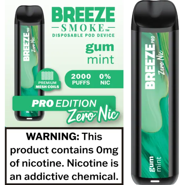 Breeze Smoke Pro Edition 2000 Puffs Disposable Vape Device