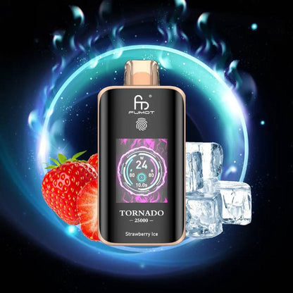 🧊 Fumot Tornado 25K – Disposable Vape with Dual-Mesh Coil & LED Display🍓🥭🍏