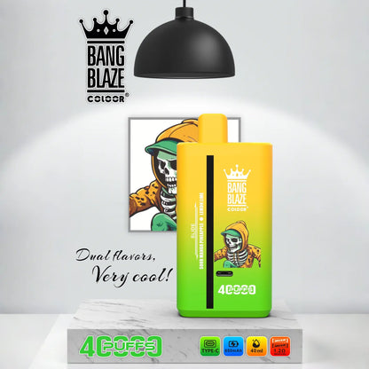 Bang Blaze 40000 40K Puffs 2% 3% 5% Nicotine Double Taste Disposable Vape