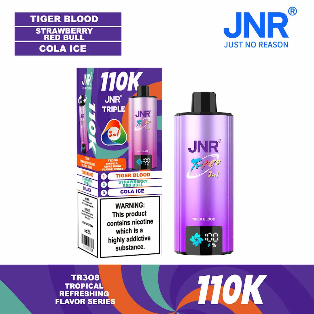 JNR TRIPLE 3-in-1 110000 110K Puffs Disposable Vape
