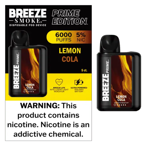 Breeze Smoke Prime Edition 6000 Puff Disposable Vape Device