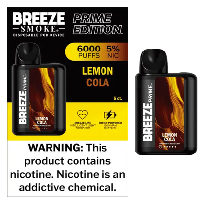 Breeze Smoke Prime Edition 6000 Puff Disposable Vape Device