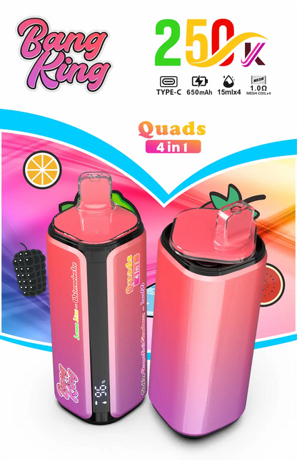Bang King 250000 (250K) Puffs 4 in 1 Disposable Vape