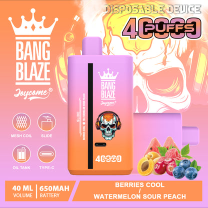 Bang Blaze 40000 40K Puffs 2% 3% 5% Nicotine Double Taste Disposable Vape