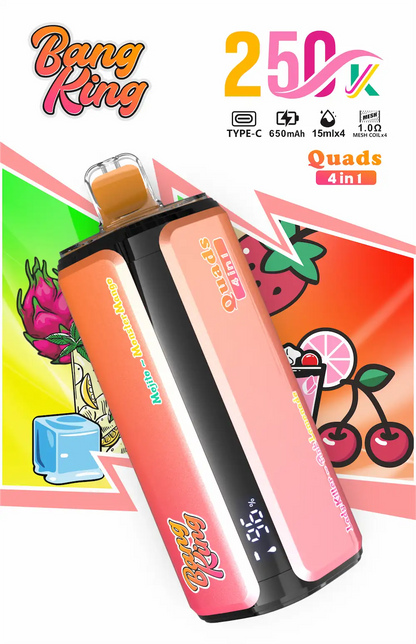Bang King 250000 (250K) Puffs 4 in 1 Disposable Vape