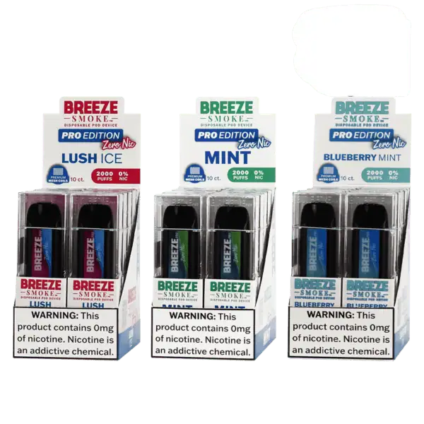 Breeze Smoke Pro Edition 2000 Puffs Disposable Vape Device