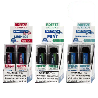 Breeze Smoke Pro Edition 2000 Puffs Disposable Vape Device