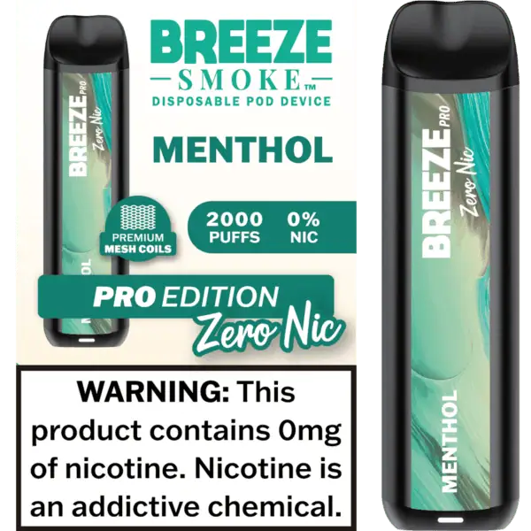 Breeze Smoke Pro Edition 2000 Puffs Disposable Vape Device