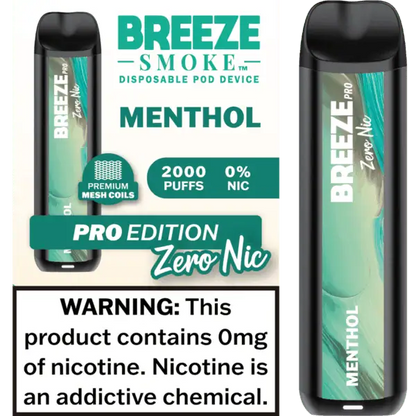 Breeze Smoke Pro Edition 2000 Puffs Disposable Vape Device