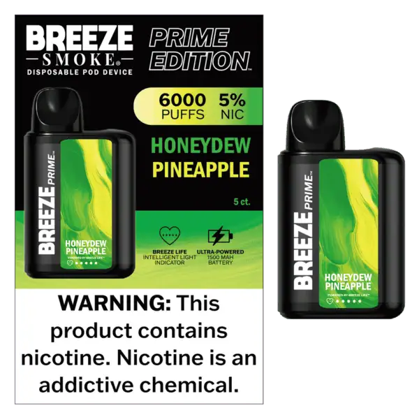 Breeze Smoke Prime Edition 6000 Puff Disposable Vape Device
