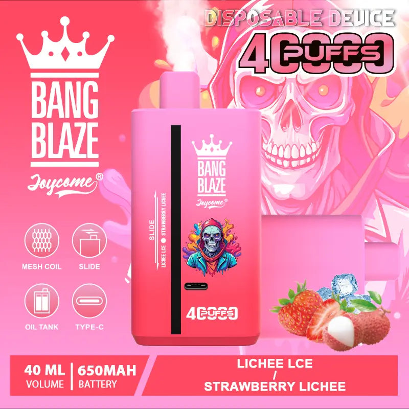 Bang Blaze 40000 40K Puffs 2% 3% 5% Nicotine Double Taste Disposable Vape