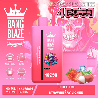 Bang Blaze 40000 40K Puffs 2% 3% 5% Nicotine Double Taste Disposable Vape