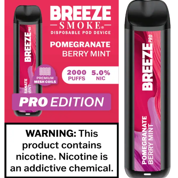Breeze Smoke Pro Edition 2000 Puffs Disposable Vape Device