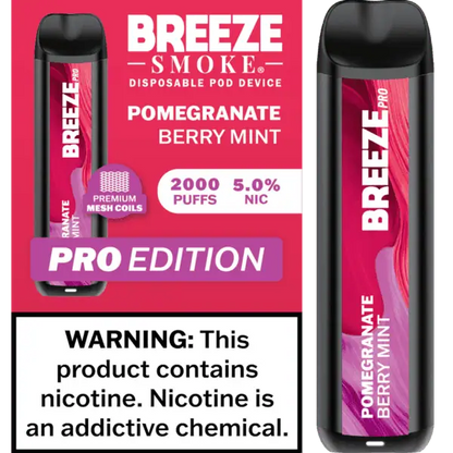Breeze Smoke Pro Edition 2000 Puffs Disposable Vape Device
