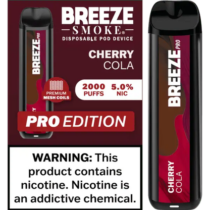 Breeze Smoke Pro Edition 2000 Puffs Disposable Vape Device