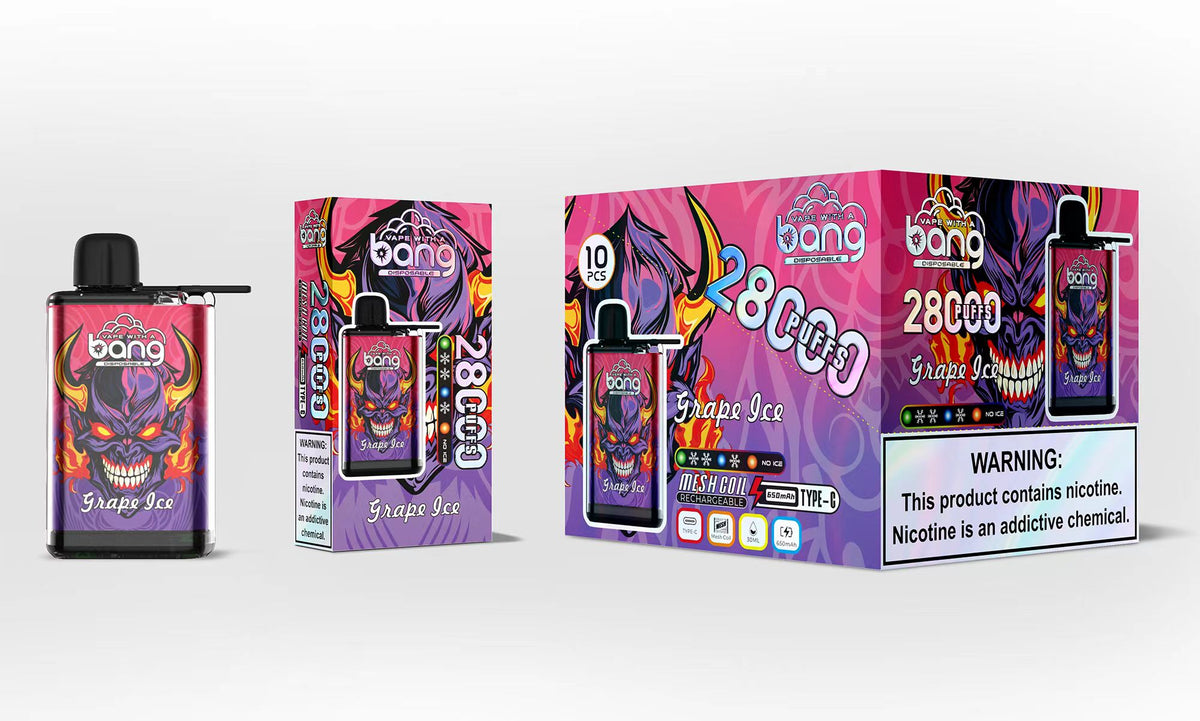 Bang 28000 28K Puffs Original Adjustable Ice level Disposable Vape Pen