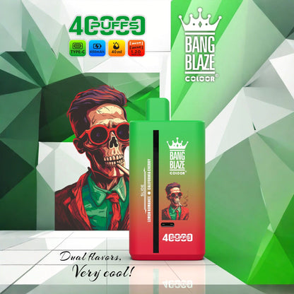 Bang Blaze 40000 40K Puffs 2% 3% 5% Nicotine Double Taste Disposable Vape